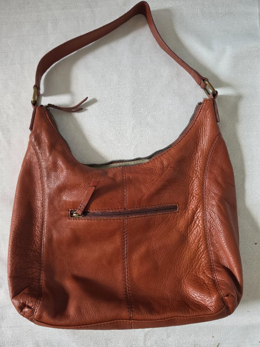 American Leather Co. Brown 100% Genuine Leather Handbag - Picture 2 of 11